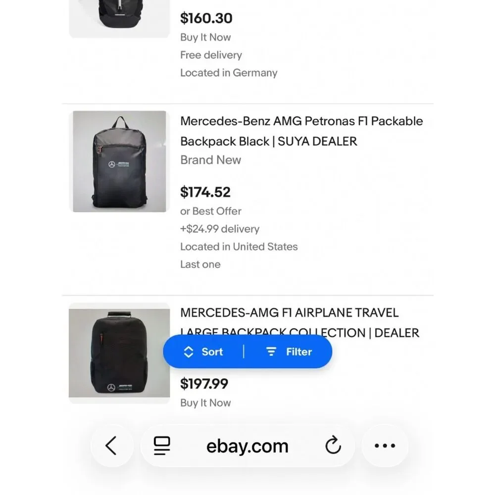 MERCEDES AMG® | PETRONAS F1® TEAM | BACKPACK | NEW |